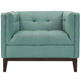 Modway Furniture Serve Upholstered Fabric Armchair Laguna 36 x 33.5 x 28