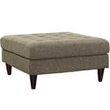 Modway Furniture Empress Upholstered Fabric Large Ottoman Oatmeal 35.5 x 35.5 x 17.5