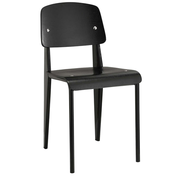 Modway Furniture Cabin Dining Side Chair by Modway - Modern Comfort Meets Stylish Versatility for Any Space Black Black EEI-214-BLK-BLK