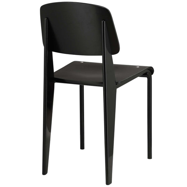 Modway Furniture Cabin Dining Side Chair by Modway - Modern Comfort Meets Stylish Versatility for Any Space Black Black EEI-214-BLK-BLK