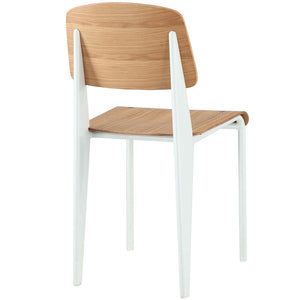 Modway Furniture Cabin Dining Side Chair by Modway - Modern Comfort Meets Stylish Versatility for Any Space Natural White EEI-214-NAT-WHI