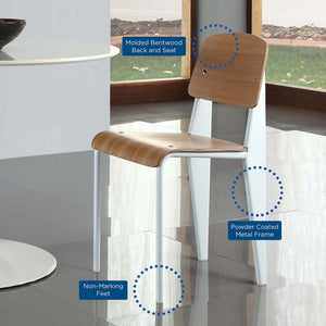 Modway Furniture Cabin Dining Side Chair by Modway - Modern Comfort Meets Stylish Versatility for Any Space Natural White EEI-214-NAT-WHI