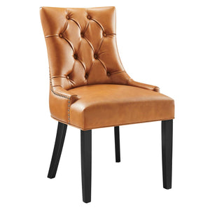 Modway Furniture Regent Tufted Vegan Leather Dining Chair - Elegant Design with Comfort & Style for Any Space Tan EEI-2222-TAN