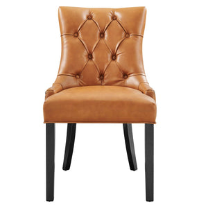 Modway Furniture Regent Tufted Vegan Leather Dining Chair - Elegant Design with Comfort & Style for Any Space Tan EEI-2222-TAN