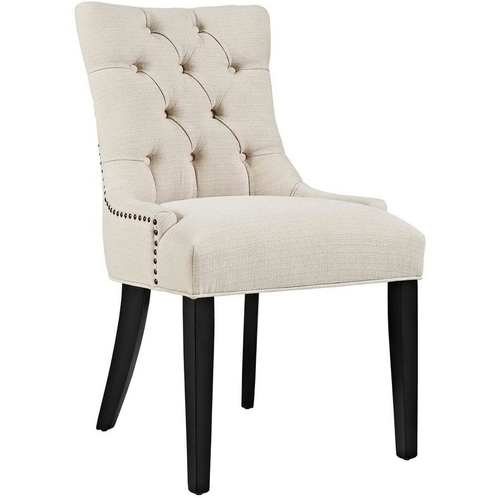 Modway Furniture Regent Tufted Fabric Dining Chair – Elegant Comfort with Timeless Style for Modern and Classic Spaces Beige EEI-2223-BEI