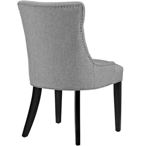 Modway Furniture Regent Tufted Fabric Dining Chair – Elegant Comfort with Timeless Style for Modern and Classic Spaces Light Gray EEI-2223-LGR