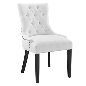 Modway Furniture Regent Tufted Fabric Dining Chair – Elegant Comfort with Timeless Style for Modern and Classic Spaces White EEI-2223-WHI