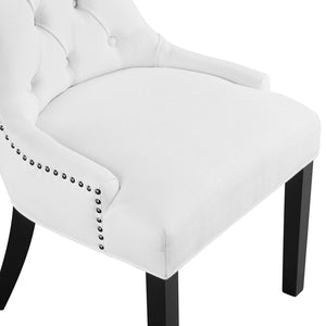 Modway Furniture Regent Tufted Fabric Dining Chair – Elegant Comfort with Timeless Style for Modern and Classic Spaces White EEI-2223-WHI