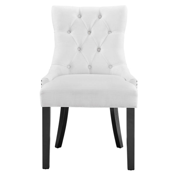 Modway Furniture Regent Tufted Fabric Dining Chair – Elegant Comfort with Timeless Style for Modern and Classic Spaces White EEI-2223-WHI