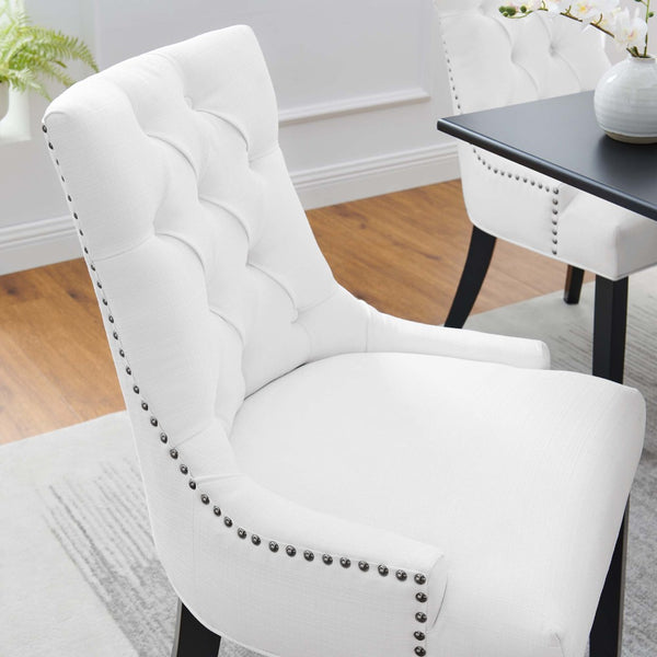 Modway Furniture Regent Tufted Fabric Dining Chair – Elegant Comfort with Timeless Style for Modern and Classic Spaces White EEI-2223-WHI