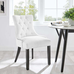 Modway Furniture Regent Tufted Fabric Dining Chair – Elegant Comfort with Timeless Style for Modern and Classic Spaces White EEI-2223-WHI