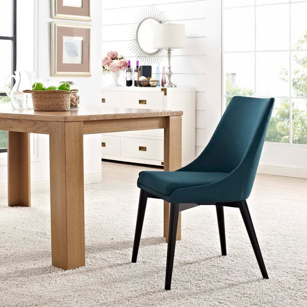 Modway Furniture Viscount Fabric Dining Chair - Modern Comfort with Durable Upholstery for Stylish Dining Spaces Azure EEI-2227-AZU