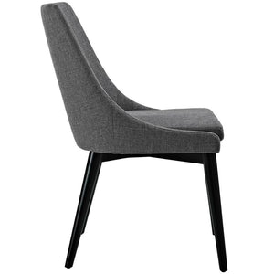 Modway Furniture Viscount Fabric Dining Chair - Modern Comfort with Durable Upholstery for Stylish Dining Spaces Gray EEI-2227-GRY