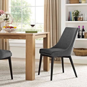 Modway Furniture Viscount Fabric Dining Chair - Modern Comfort with Durable Upholstery for Stylish Dining Spaces Gray EEI-2227-GRY
