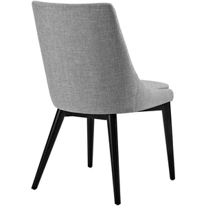 Modway Furniture Viscount Fabric Dining Chair - Modern Comfort with Durable Upholstery for Stylish Dining Spaces Light Gray EEI-2227-LGR
