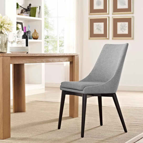 Modway Furniture Viscount Fabric Dining Chair - Modern Comfort with Durable Upholstery for Stylish Dining Spaces Light Gray EEI-2227-LGR