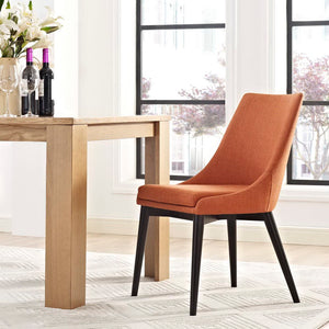 Modway Furniture Viscount Fabric Dining Chair - Modern Comfort with Durable Upholstery for Stylish Dining Spaces Orange EEI-2227-ORA