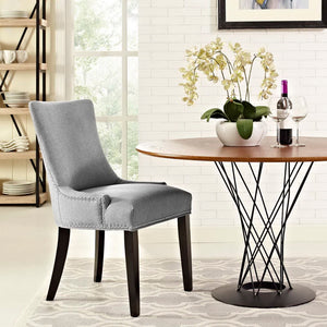 Modway Furniture Marquis Fabric Dining Chair - Elegant Hourglass Design with Nailhead Trim for Modern Comfort & Style Light Gray EEI-2229-LGR