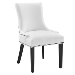 Modway Furniture Marquis Fabric Dining Chair - Elegant Hourglass Design with Nailhead Trim for Modern Comfort & Style White EEI-2229-WHI