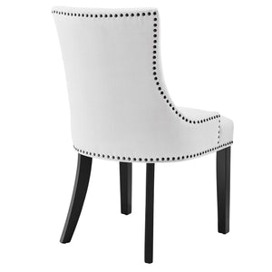 Modway Furniture Marquis Fabric Dining Chair - Elegant Hourglass Design with Nailhead Trim for Modern Comfort & Style White EEI-2229-WHI