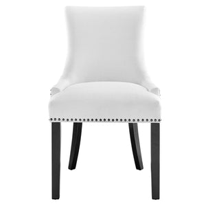 Modway Furniture Marquis Fabric Dining Chair - Elegant Hourglass Design with Nailhead Trim for Modern Comfort & Style White EEI-2229-WHI