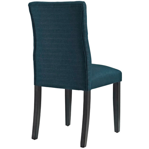 Modway Furniture Duchess Button Tufted Fabric Dining Chair - Timeless Elegance, Comfort, and Versatile Style for Home Azure EEI-2231-AZU