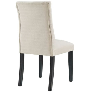 Modway Furniture Duchess Button Tufted Fabric Dining Chair - Timeless Elegance, Comfort, and Versatile Style for Home Beige EEI-2231-BEI