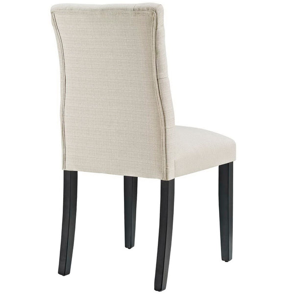 Modway Furniture Duchess Button Tufted Fabric Dining Chair - Timeless Elegance, Comfort, and Versatile Style for Home Beige EEI-2231-BEI