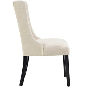Modway Furniture Baronet Button Tufted Fabric Dining Chair - Elegant, Comfortable Seating for Dining and Living Spaces Beige EEI-2235-BEI