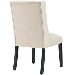 Modway Furniture Baronet Button Tufted Fabric Dining Chair - Elegant, Comfortable Seating for Dining and Living Spaces Beige EEI-2235-BEI