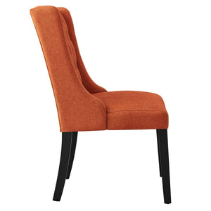 Modway Furniture Baronet Button Tufted Fabric Dining Chair - Elegant, Comfortable Seating for Dining and Living Spaces Orange EEI-2235-ORA