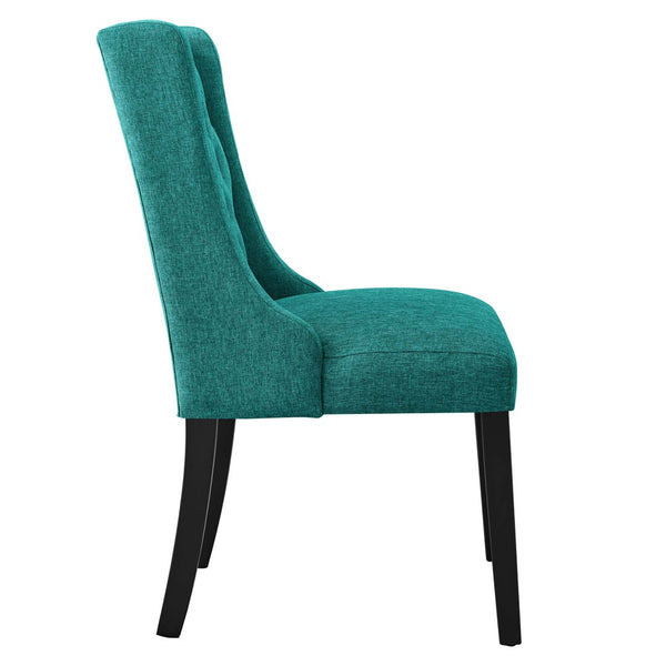 Modway Furniture Baronet Button Tufted Fabric Dining Chair - Elegant, Comfortable Seating for Dining and Living Spaces Teal EEI-2235-TEA