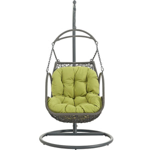 Modway Furniture Arbor Outdoor Patio Swing Chair - All-Weather Comfort, Stylish Design for Indoor or Outdoor Use Peridot EEI-2279-PER-SET