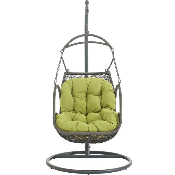Modway Furniture Arbor Outdoor Patio Swing Chair - All-Weather Comfort, Stylish Design for Indoor or Outdoor Use Peridot EEI-2279-PER-SET