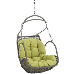 Modway Furniture Arbor Outdoor Patio Swing Chair - All-Weather Comfort, Stylish Design for Indoor or Outdoor Use Peridot EEI-2279-PER-SET