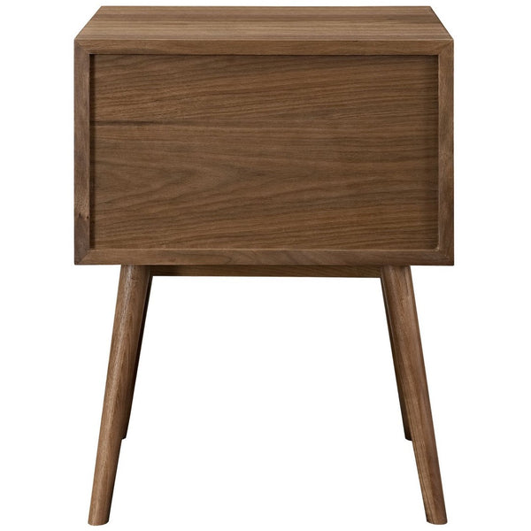 Modway Furniture Dispatch Nightstand by Modway - Mid-Century Modern Design with Sleek Storage for Bedroom Essentials Walnut EEI-2284-WAL-WAL