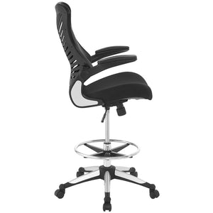 Modway Furniture Charge Drafting Chair - Modern Ergonomic Design, Adjustable Height, Comfortable Mesh Seat & Armrests EEI-2286-BLK