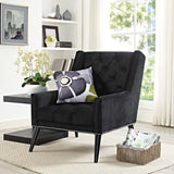 Modway Furniture Peruse Velvet Armchair Black 29.5 x 36.5 x 36.5