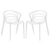 Modway Furniture Locus Dining Set Set of 2 White 23 x 43 x 32