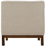 Modway Furniture Panache Living Room Set Upholstered Fabric Set of 2 Beige 31 x 118 x 31