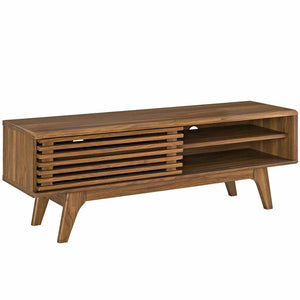 Modway Furniture Render 48" TV Stand by Modway - Mid-Century Modern Design with Stylish Storage & Ventilation Features Walnut EEI-2539-WAL