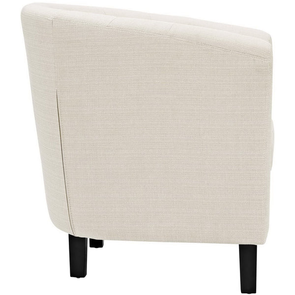 Modway Furniture Prospect Upholstered Armchair - Vintage Elegance Meets Modern Comfort with Timeless Button Tufting Beige EEI-2551-BEI
