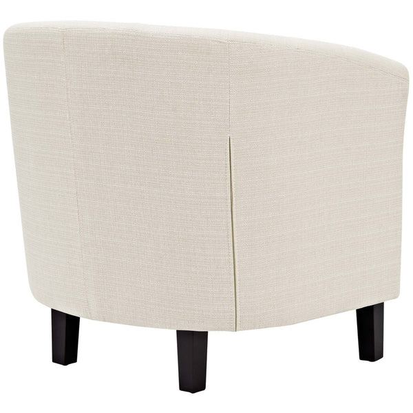Modway Furniture Prospect Upholstered Armchair - Vintage Elegance Meets Modern Comfort with Timeless Button Tufting Beige EEI-2551-BEI