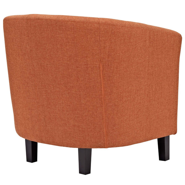 Modway Furniture Prospect Upholstered Armchair - Vintage Elegance Meets Modern Comfort with Timeless Button Tufting Orange EEI-2551-ORA