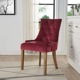 Modway Furniture Pose Performance Velvet Dining Chair Maroon 24.5 x 21.5 x 36
