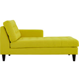 Modway Furniture Empress Right-Arm Upholstered Fabric Chaise Sunny 63.5 x 35.0 x 35.5