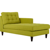 Modway Furniture Empress Right-Arm Upholstered Fabric Chaise Wheatgrass 63.5 x 35.0 x 35.5