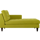 Modway Furniture Empress Right-Arm Upholstered Fabric Chaise Wheatgrass 63.5 x 35.0 x 35.5