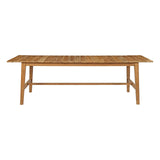 Modway Furniture Dorset Outdoor Patio Teak Dining Table Natural 98.5 x 39.5 x 30.5