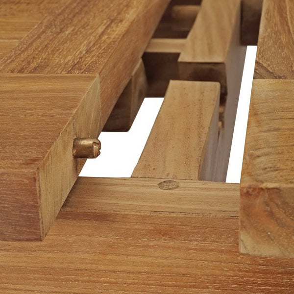 Modway Furniture Marina Extendable Teak Dining Table – Durable Outdoor Elegance for Gatherings & Alfresco Dining EEI-2714-NAT